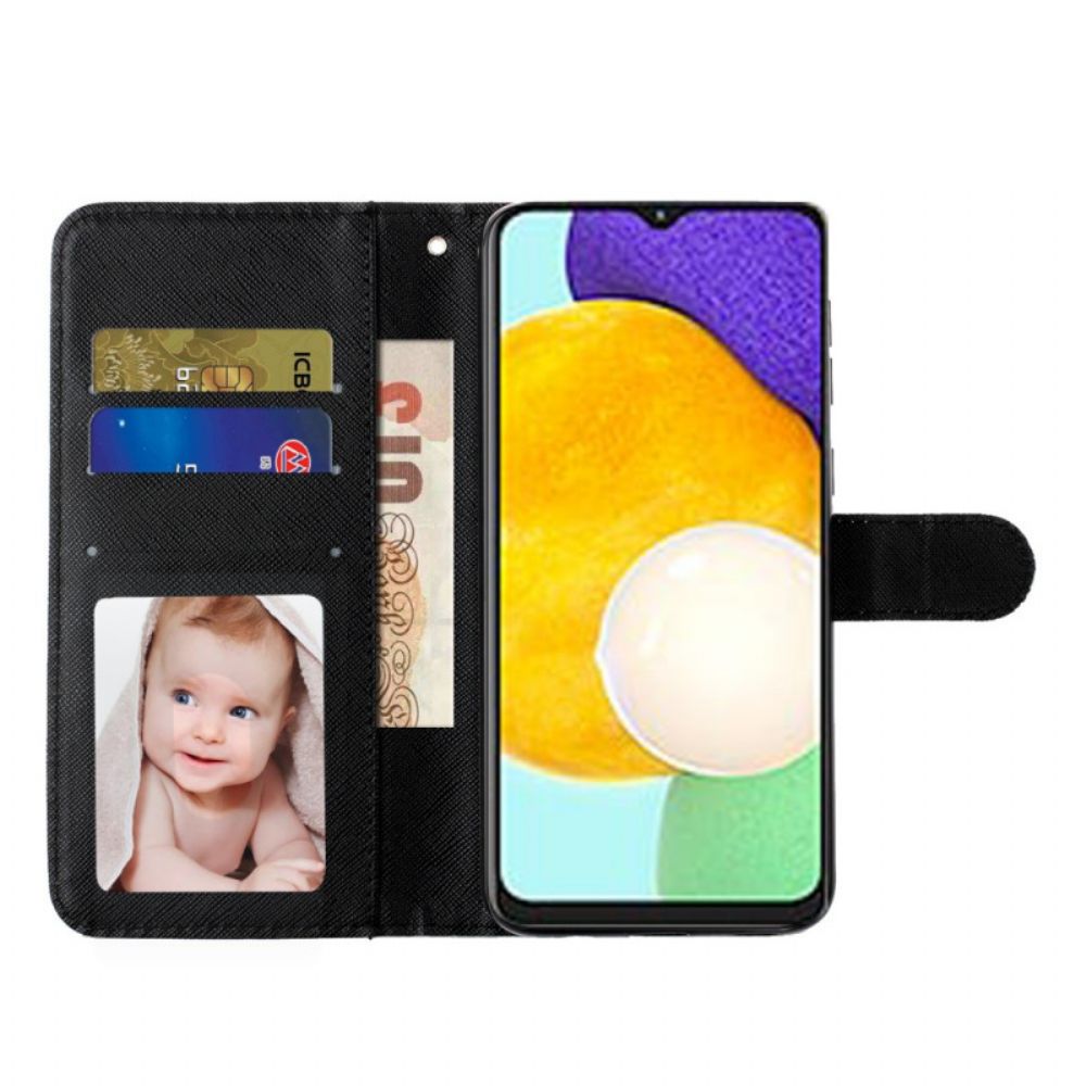 Flip Case Für Samsung Galaxy A53 5G Mit Kordel Tangahund