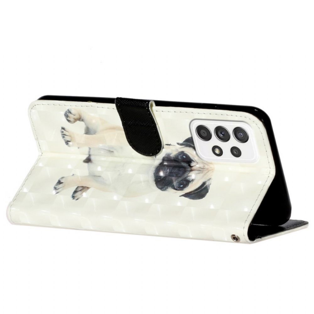 Flip Case Für Samsung Galaxy A53 5G Mit Kordel Tangahund