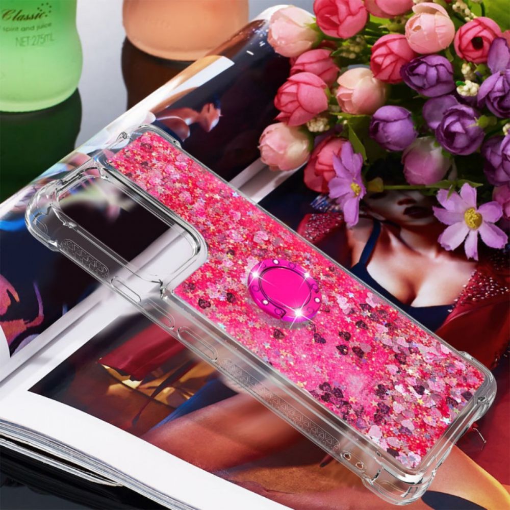 Handyhülle Für Samsung Galaxy A53 5G Pailletten Mit Ringhalterung