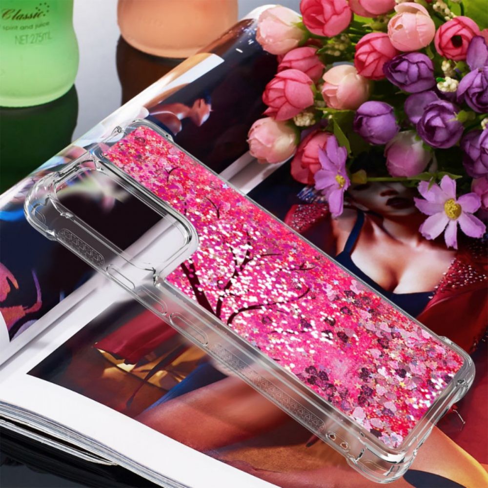 Handyhülle Für Samsung Galaxy A53 5G Paillettenbaum Mit Kordelzug