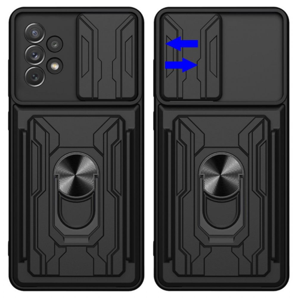 Hülle Für Samsung Galaxy A53 5G Designer Kartenhalter Und Objektivschutz