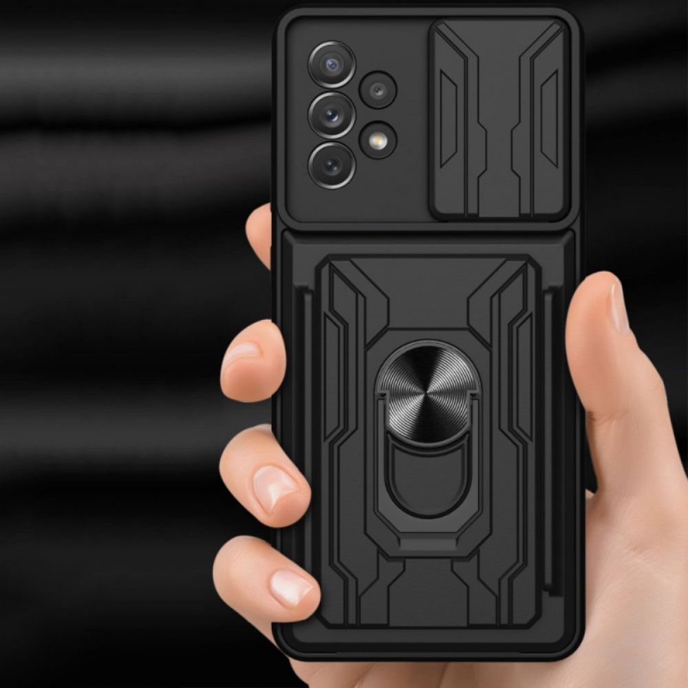 Hülle Für Samsung Galaxy A53 5G Designer Kartenhalter Und Objektivschutz