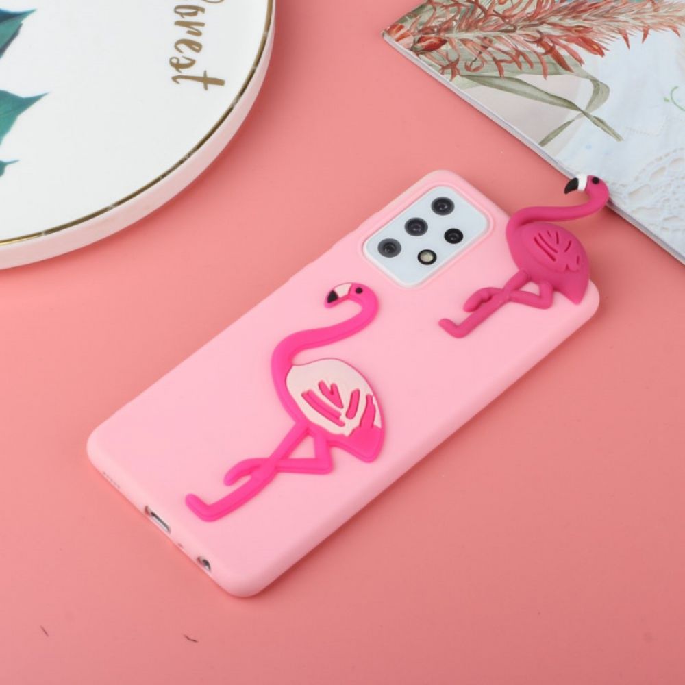 Hülle Für Samsung Galaxy A53 5G Flamingo 3d