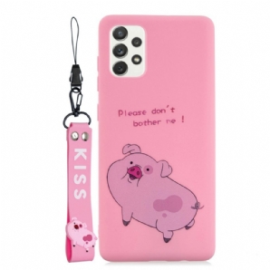 Hülle Für Samsung Galaxy A53 5G Karikatur Mit Lanyard