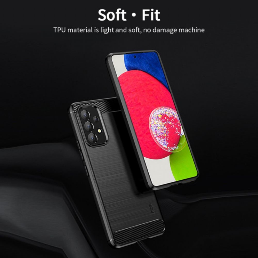 Hülle Für Samsung Galaxy A53 5G Mofi Gebürstete Kohlefaser