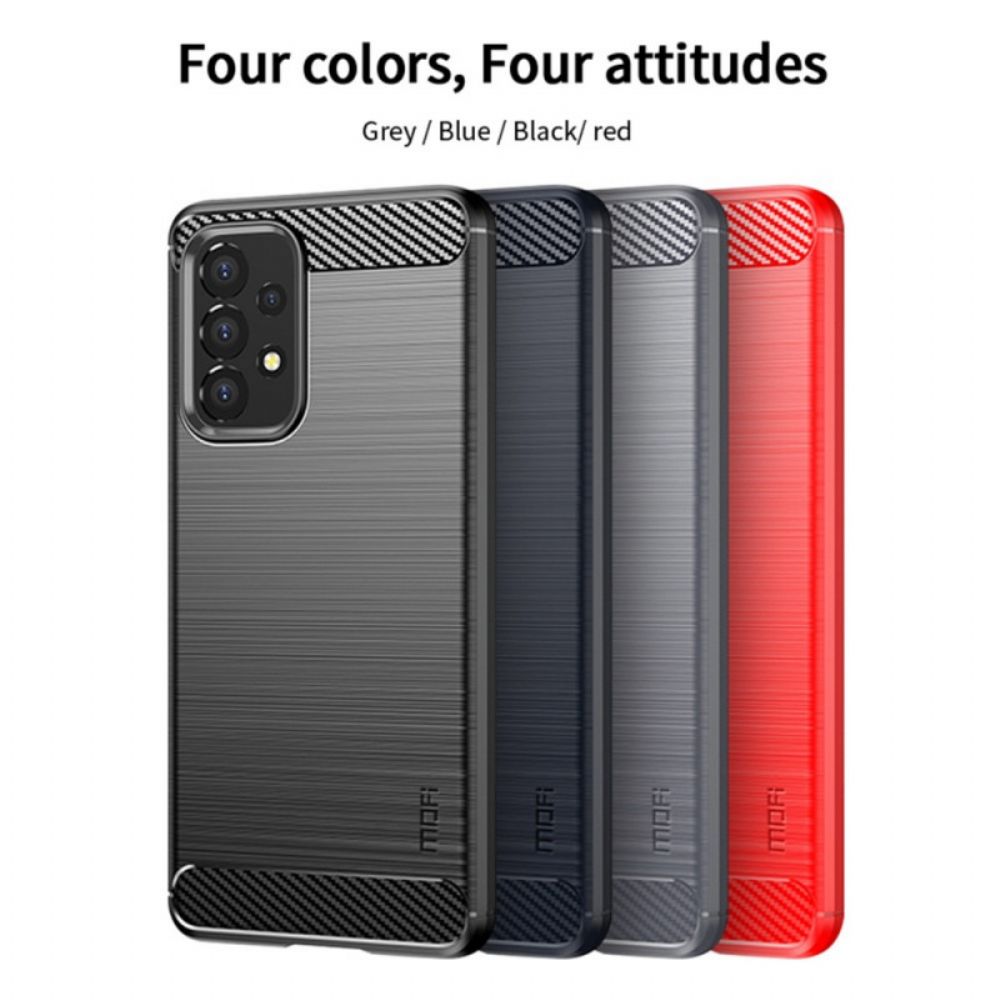 Hülle Für Samsung Galaxy A53 5G Mofi Gebürstete Kohlefaser