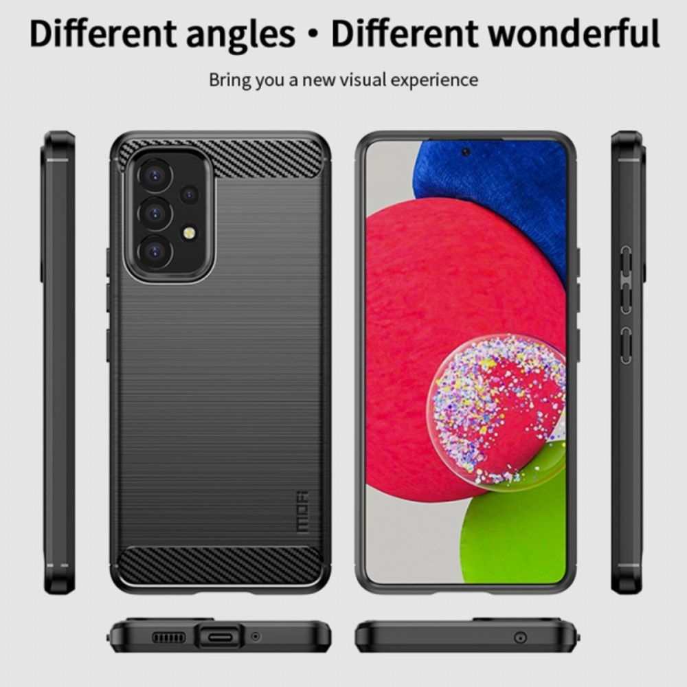 Hülle Für Samsung Galaxy A53 5G Mofi Gebürstete Kohlefaser