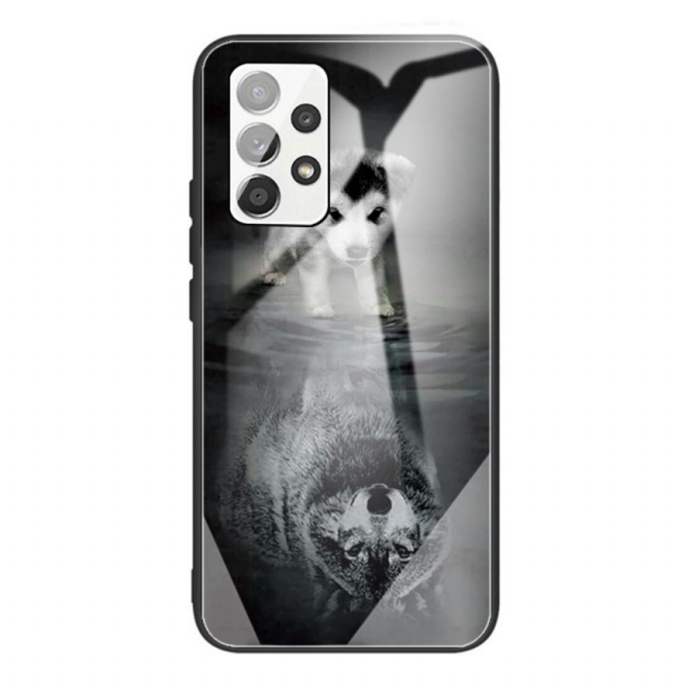 Hülle Für Samsung Galaxy A53 5G Puppy Dream Gehärtetes Glas