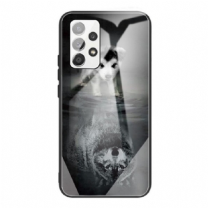 Hülle Für Samsung Galaxy A53 5G Puppy Dream Gehärtetes Glas
