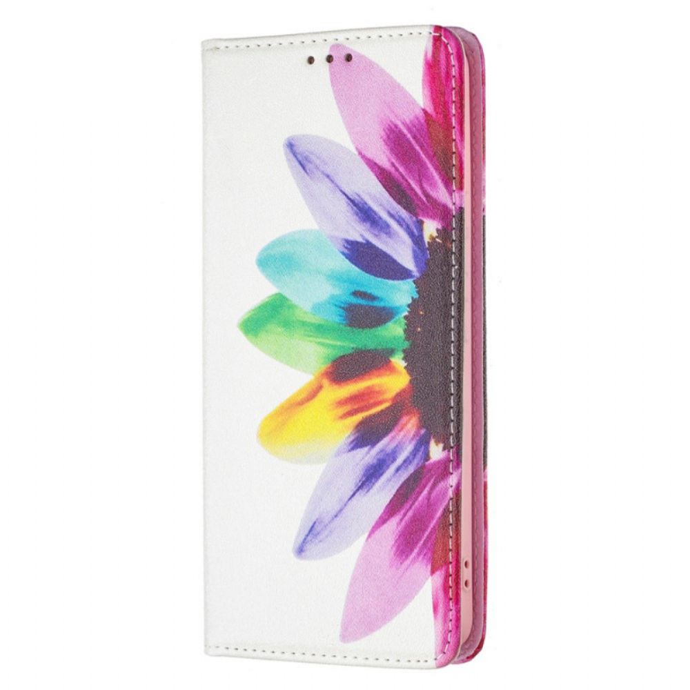 Schutzhülle Für Samsung Galaxy A53 5G Flip Case Aquarell Blume