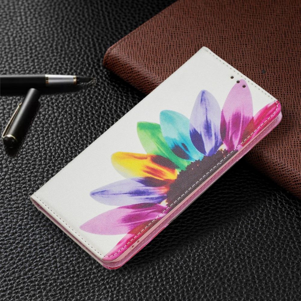 Schutzhülle Für Samsung Galaxy A53 5G Flip Case Aquarell Blume
