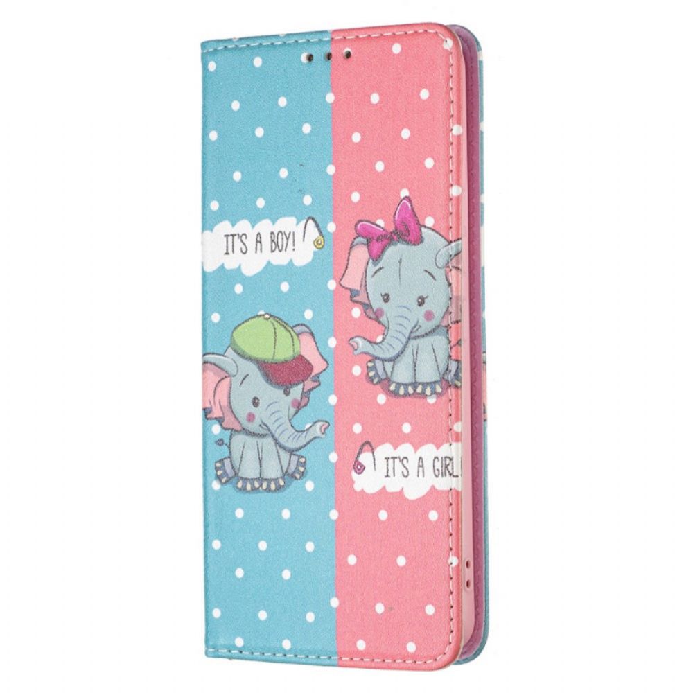 Schutzhülle Für Samsung Galaxy A53 5G Flip Case Elefantenbabys