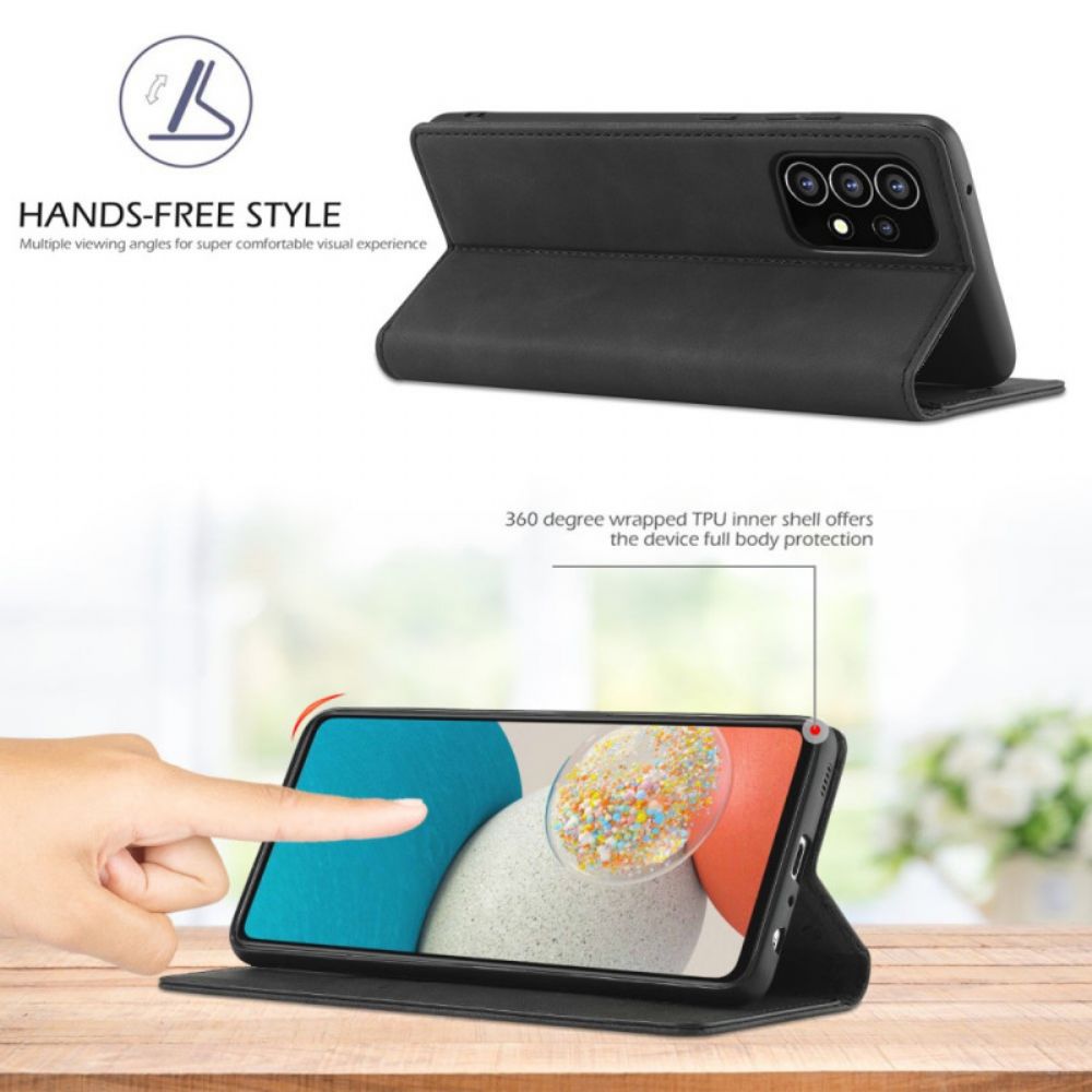 Schutzhülle Für Samsung Galaxy A53 5G Flip Case Lc.imeeke Ledereffekt