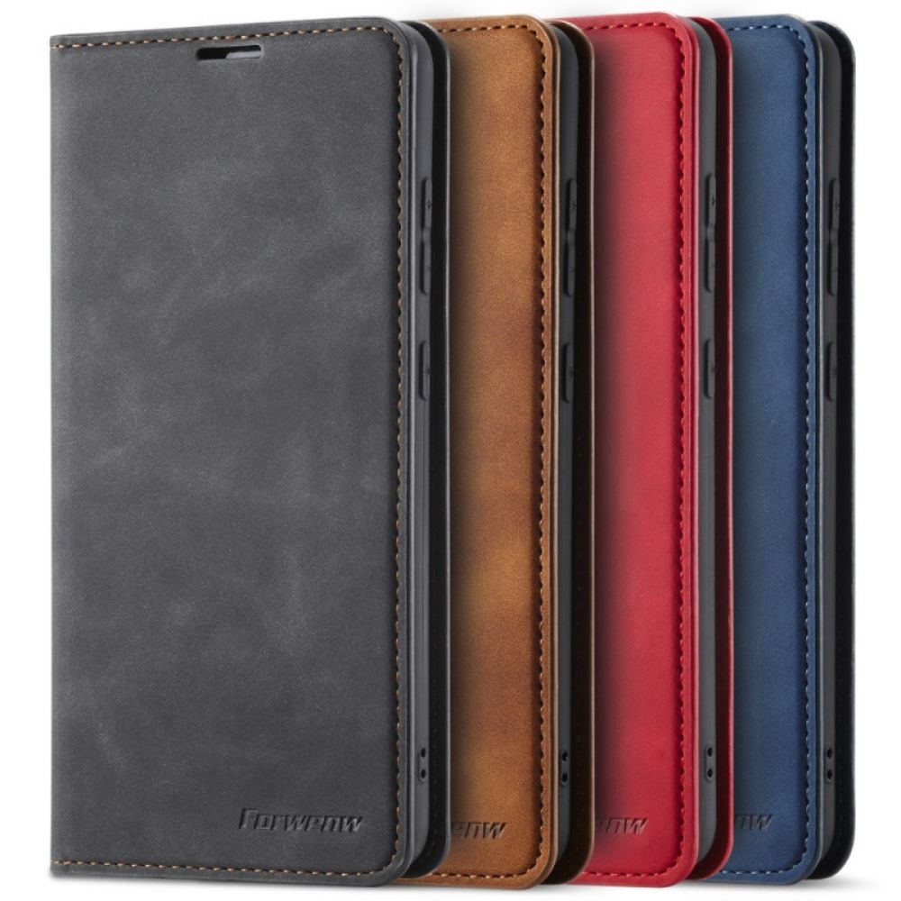 Schutzhülle Für Samsung Galaxy A53 5G Flip Case Ledereffekt Vorw