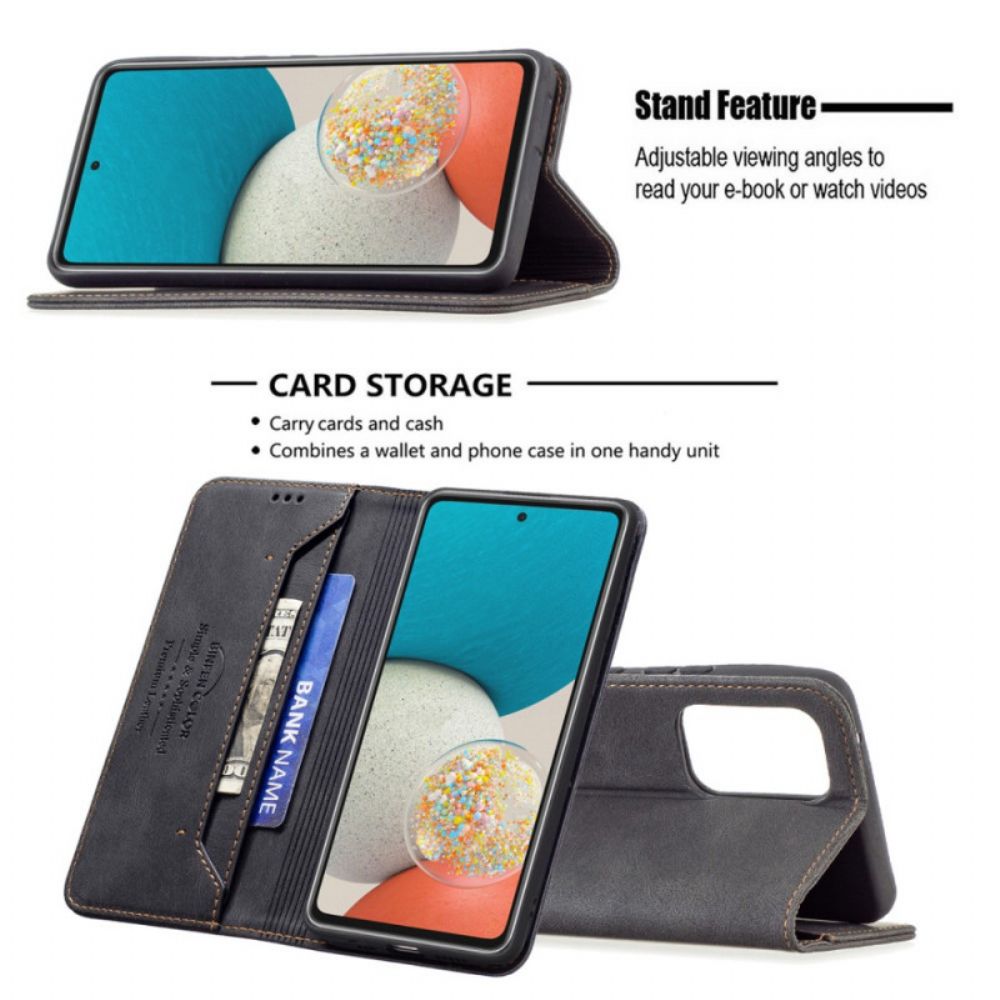 Schutzhülle Für Samsung Galaxy A53 5G Flip Case Rfid Couture Binfen Farbe