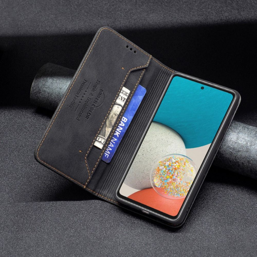 Schutzhülle Für Samsung Galaxy A53 5G Flip Case Rfid Couture Binfen Farbe