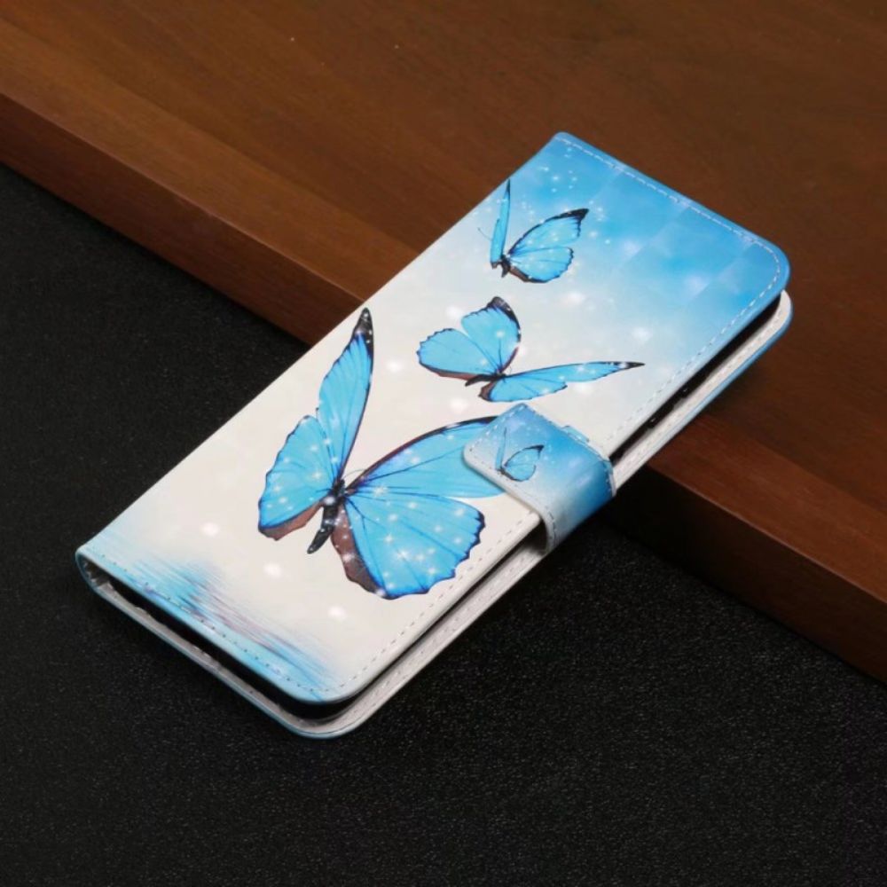 Lederhüllen Xiaomi 14t Pro Drei Schmetterlinge