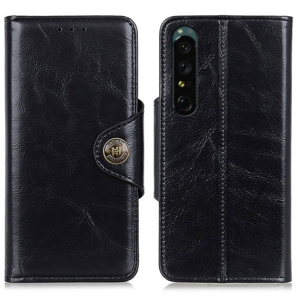Flip Case Für Sony Xperia 1 IV Knopfverschluss