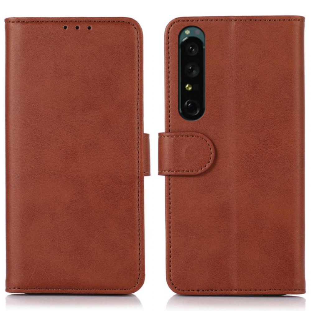 Flip Case Für Sony Xperia 1 IV Leder-stil