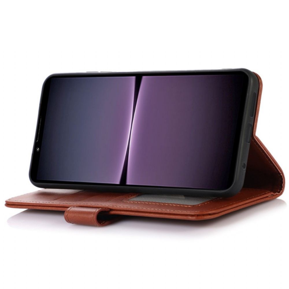 Flip Case Für Sony Xperia 1 IV Leder-stil