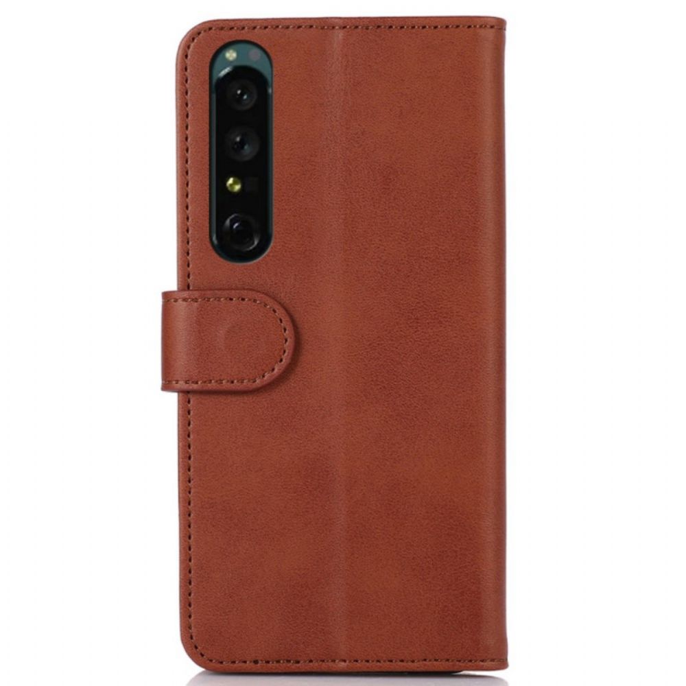 Flip Case Für Sony Xperia 1 IV Leder-stil
