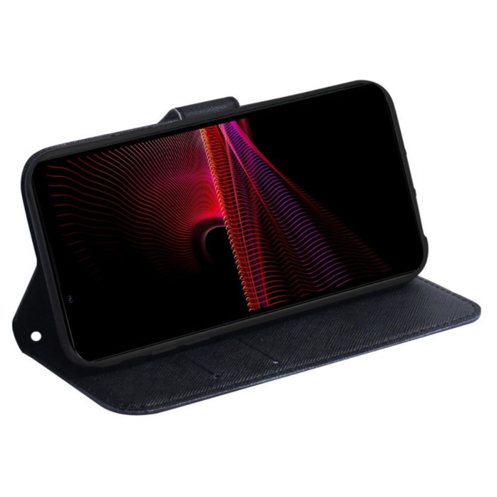 Flip Case Für Sony Xperia 1 IV Mit Kordel Tanga-safari