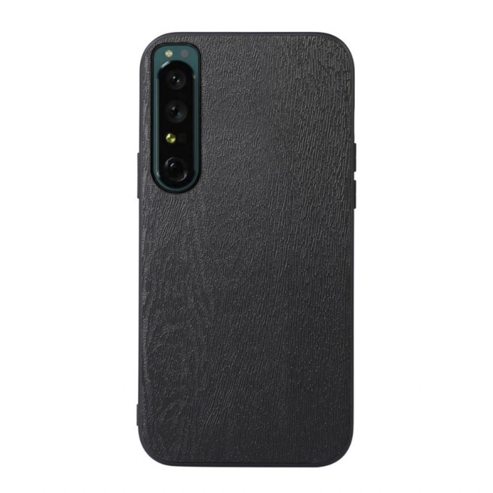 Handyhülle Für Sony Xperia 1 IV Holzstruktur Aus Kunstleder