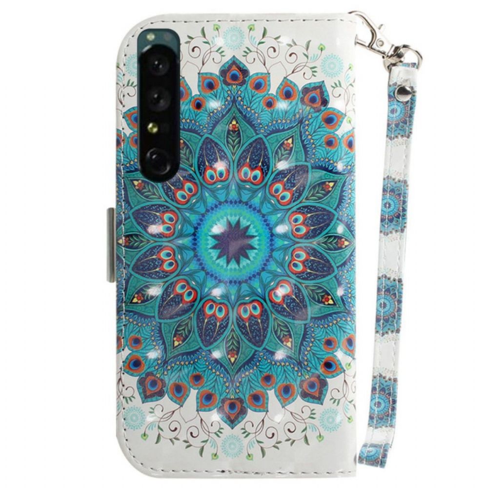 Lederhüllen Für Sony Xperia 1 IV Mit Kordel Band-mandala