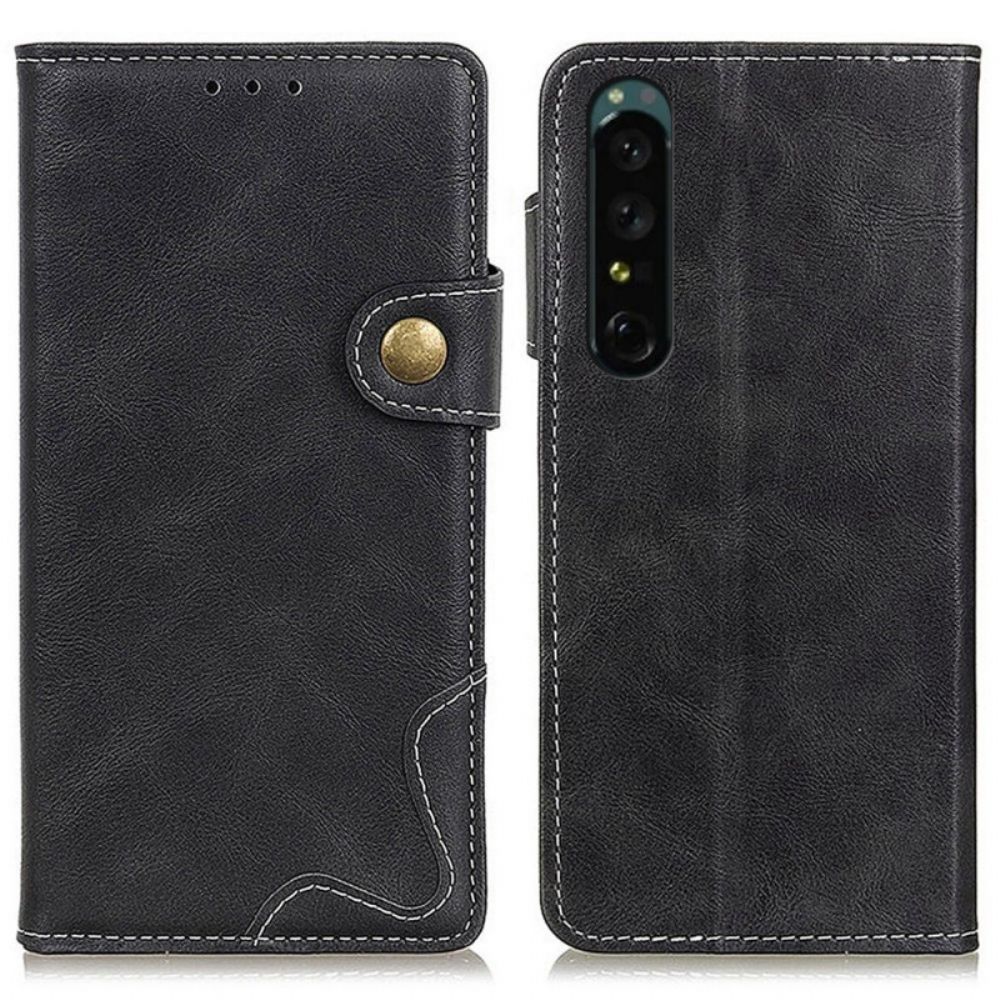 Lederhüllen Für Sony Xperia 1 IV Nähmuster