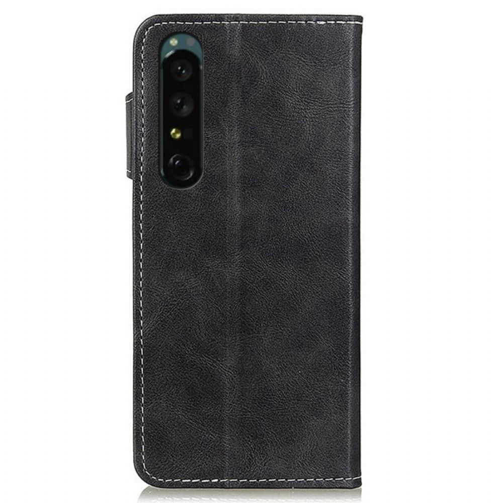 Lederhüllen Für Sony Xperia 1 IV Nähmuster