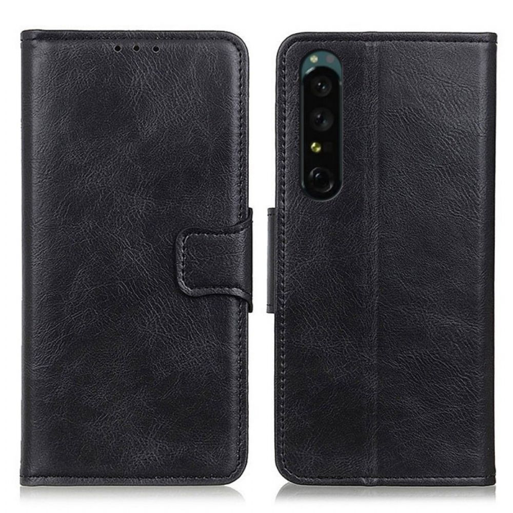 Lederhüllen Für Sony Xperia 1 IV Wendeverschluss Im Lederstil