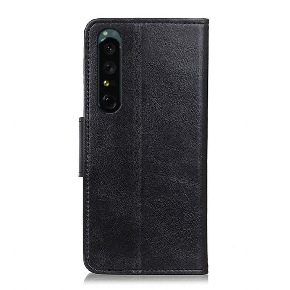 Lederhüllen Für Sony Xperia 1 IV Wendeverschluss Im Lederstil