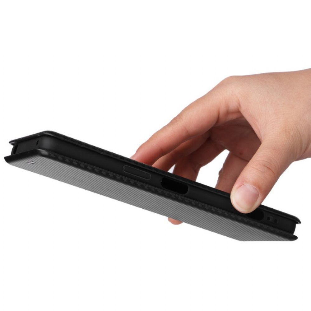 Schutzhülle Für Sony Xperia 1 IV Flip Case Kohlefaserstruktur