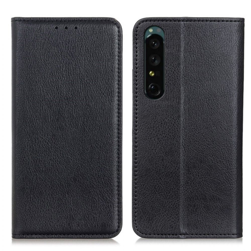 Schutzhülle Für Sony Xperia 1 IV Flip Case Litchi-spaltleder