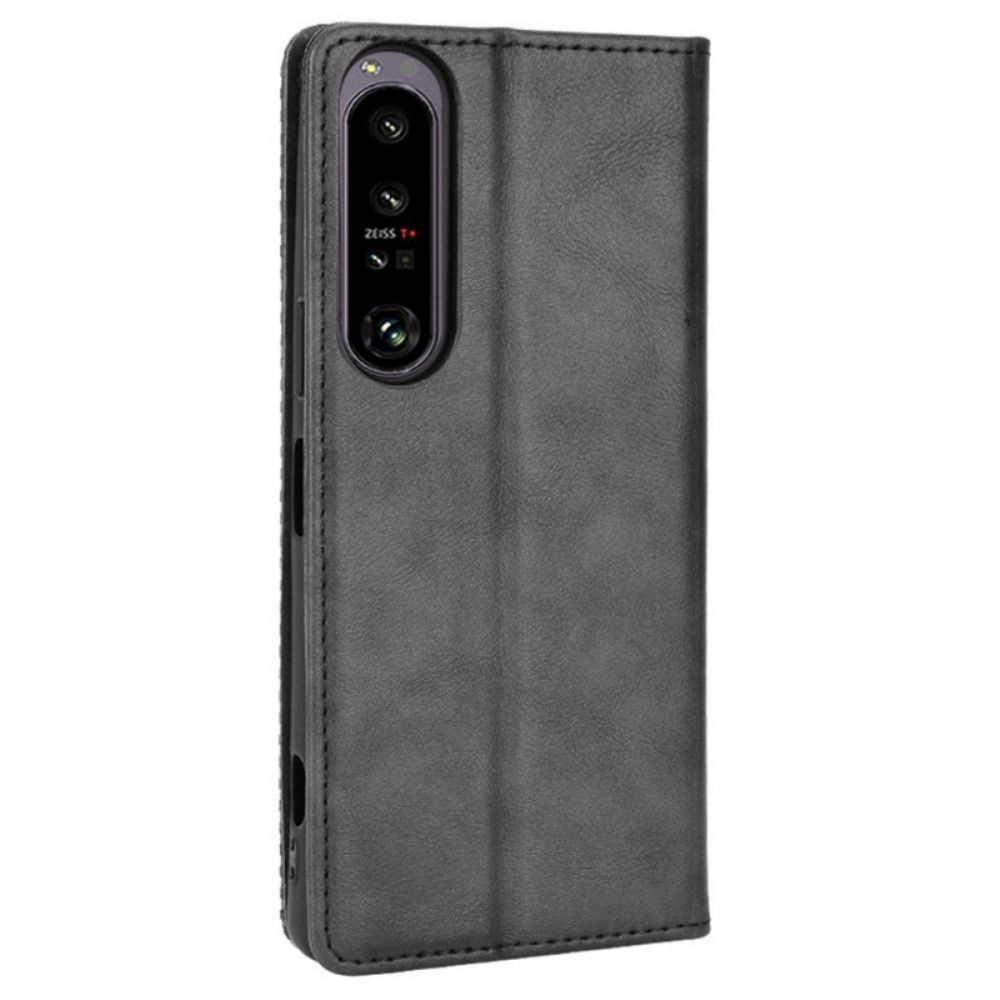 Schutzhülle Für Sony Xperia 1 IV Flip Case Stilisiert