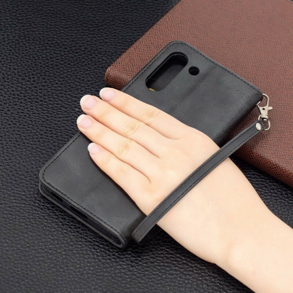 Flip Case Für Samsung Galaxy S21 FE Flip Case Glatte Schräge Klappe