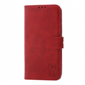Flip Case Für Samsung Galaxy S21 FE Kätzchen Aus Kunstleder