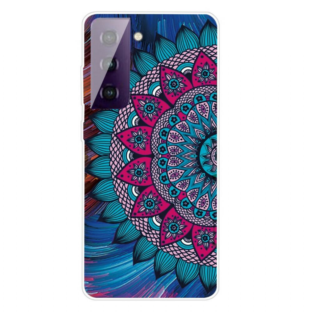 Handyhülle Für Samsung Galaxy S21 FE Buntes Mandala