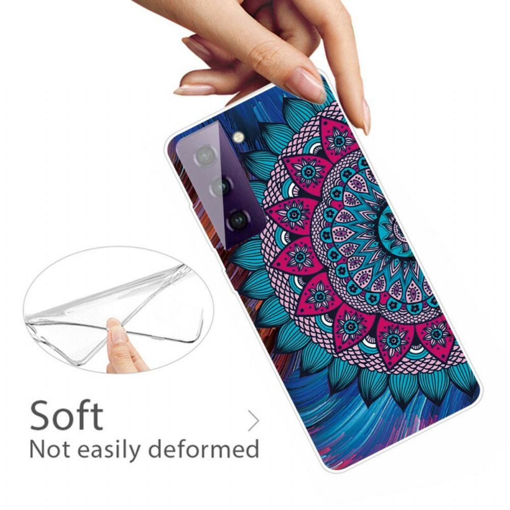 Handyhülle Für Samsung Galaxy S21 FE Buntes Mandala