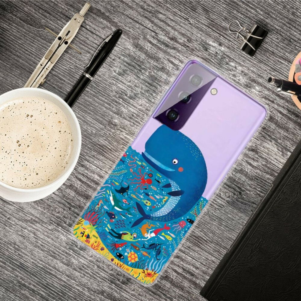 Handyhülle Für Samsung Galaxy S21 FE Meereswelt
