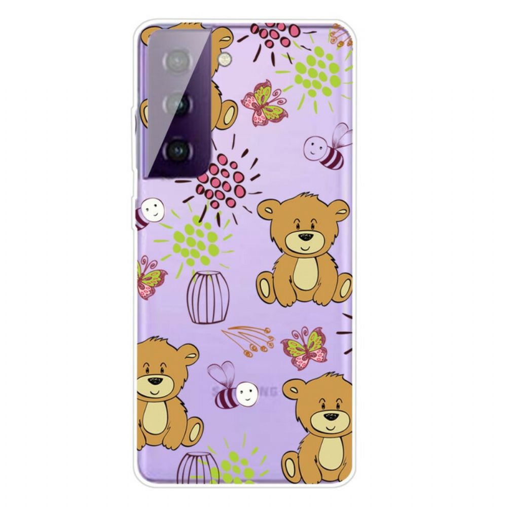 Handyhülle Für Samsung Galaxy S21 FE Teddybären Top