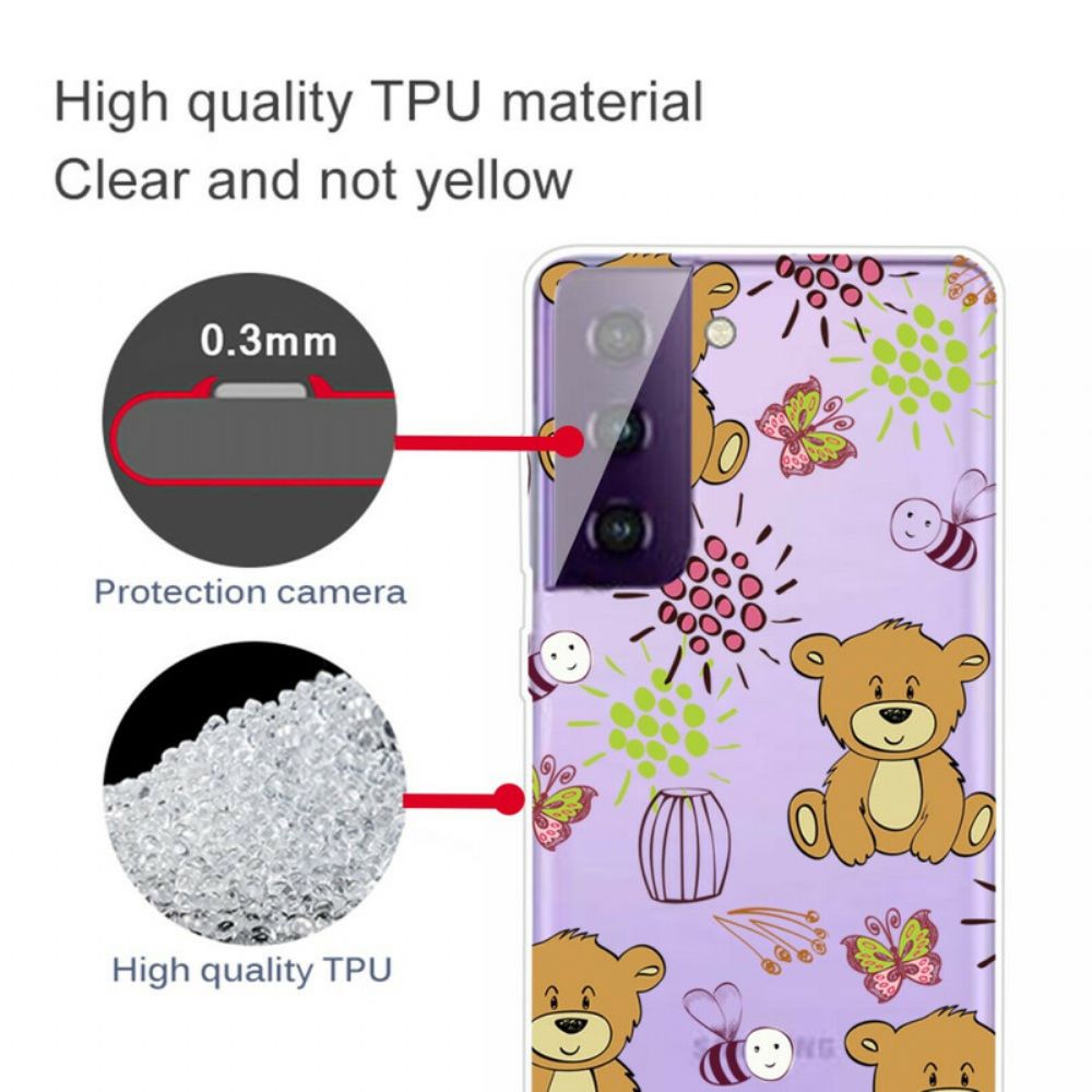 Handyhülle Für Samsung Galaxy S21 FE Teddybären Top
