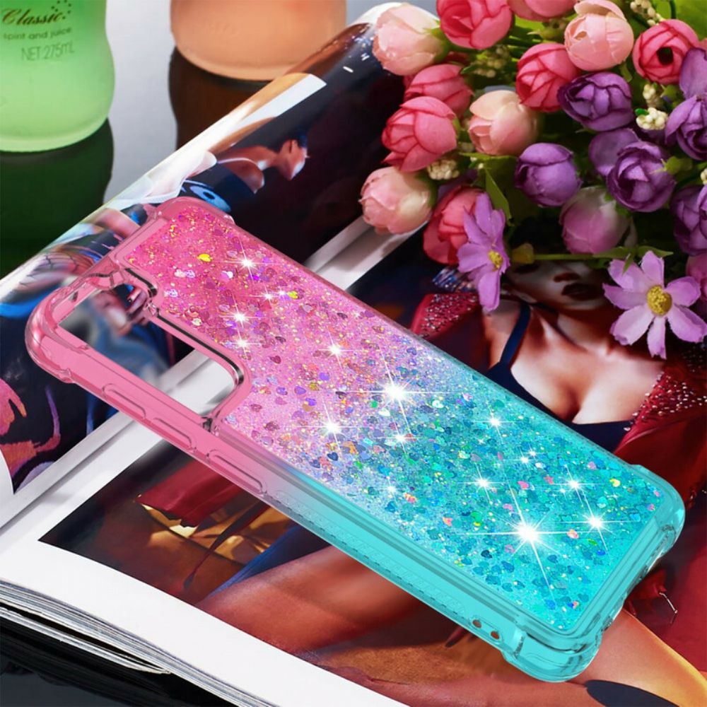 Hülle Für Samsung Galaxy S21 FE Paillettenfarben