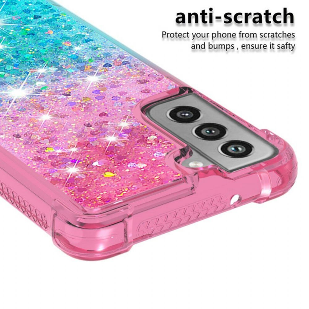 Hülle Für Samsung Galaxy S21 FE Paillettenfarben