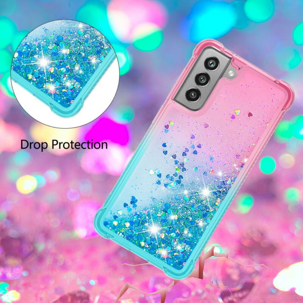 Hülle Für Samsung Galaxy S21 FE Paillettenfarben