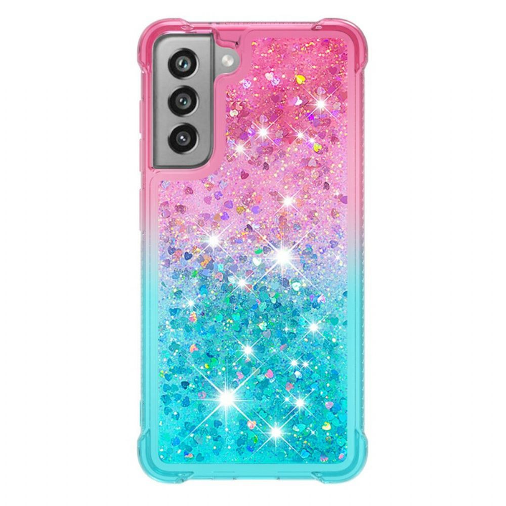 Hülle Für Samsung Galaxy S21 FE Paillettenfarben