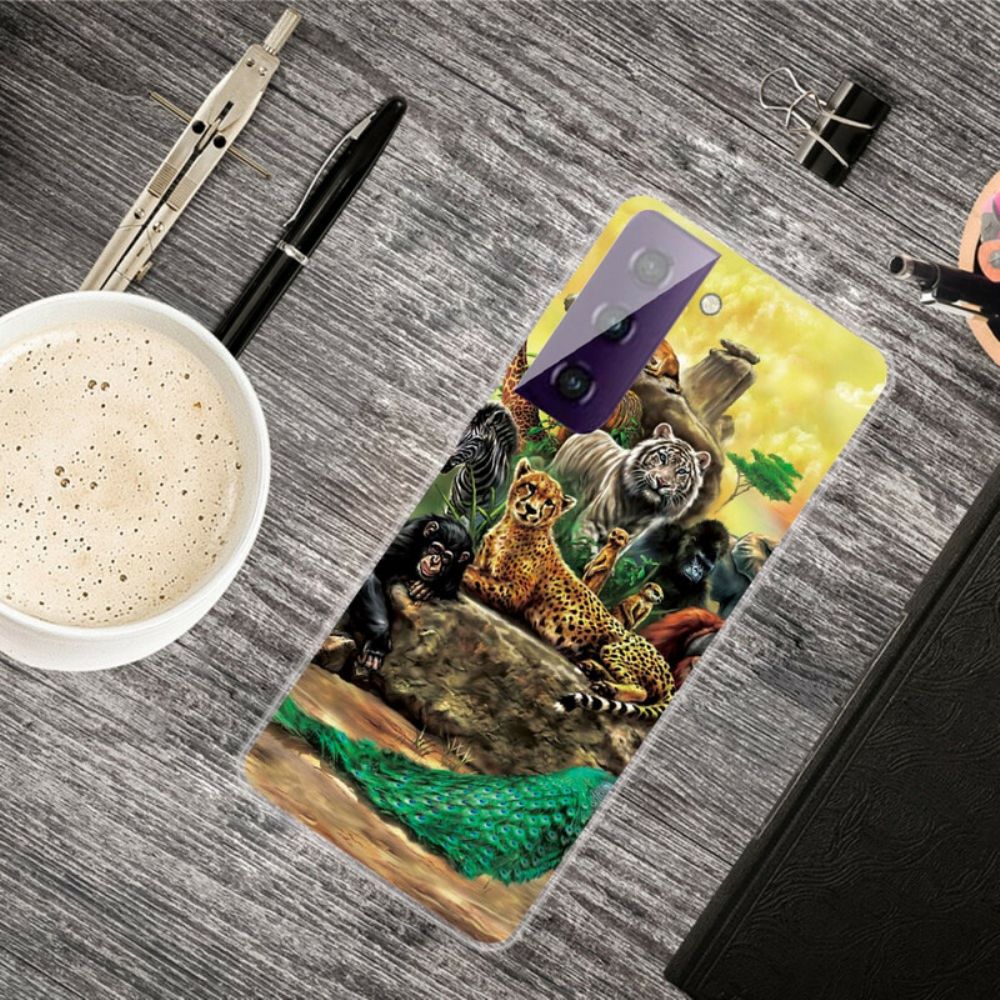 Hülle Für Samsung Galaxy S21 FE Safaritiere