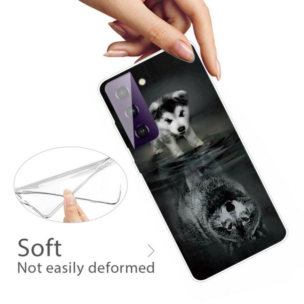 Hülle Für Samsung Galaxy S21 FE Welpen-traum