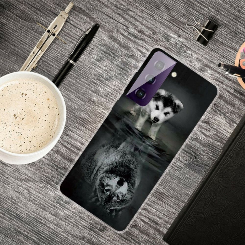 Hülle Für Samsung Galaxy S21 FE Welpen-traum