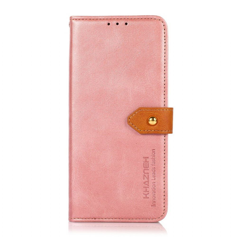 Lederhüllen Für Samsung Galaxy S21 FE Kunstleder Mit Khazneh-armband